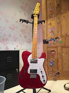 Fender Telecaster USA 72 Thinline Reissue. Candy Apple Red. G&G Case.