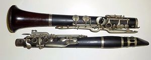 Beautiful Antique Boosey & Hawkes London Bb LP WOODEN CLINTON SYSTEM CLARINET