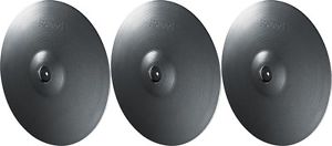 Roland V-Cymbal Crash CY-14C-MG - Metallic Gray (3-pack) Value Bundle