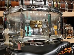 TAMA 6.5X14 ARTSTAR 2 acrylic CLEAR snare drum mirage/freedom lugs MIJ rare!