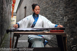48" Professional Guqin Chinese 7-stringed zither instrument Sunset-gstyle #4064