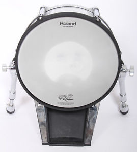 Roland KD-140 Negro 14" Electrónico Bombo Gatillo Almohadilla Cabezal Con Malla