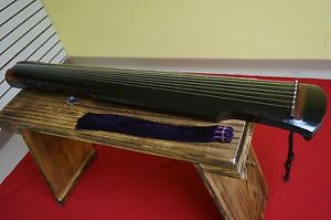 Professional Chinese Aged Fir Guqin 7-stringed Zither Instrument -- 專業古琴（老杉木/仲尼）