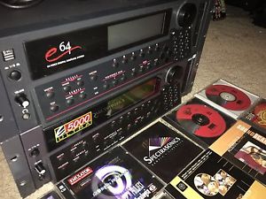 2x E-mu Rack Sampler Package E-64 & E-5000 Ultra Internal HD, RAM, Sample Discs