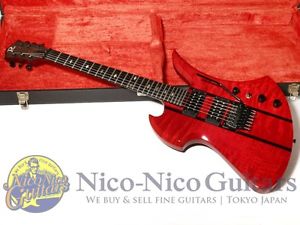 B.C RICH MOCKINGBIRD SL SLASH SIGNATURE TRANS RED Used Free Shipping #g1908