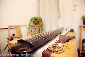 48" Professional Guqin Chinese 7-stringed zither instrument Taichi-chaos #4050