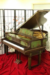 Sonny's Art Case Pianos 50% Off Sale-Hand Painted Chinoiserie Weber Baby Grand