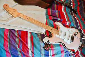 Custom 50's Fender Stratocaster Shell Pink Over 'Burst Relic INCLUDING HARDCASE