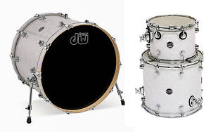 DW DRUMS PERFORMANCE SERIES WHITE MARINE PEARL 24, 12, 16 DRUM SET