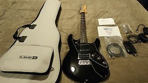 Line 6 James Tyler Variax JTV-69 Modeling Electric Guitar; Black