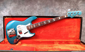 1967 FENDER JAZZ BASS -  LAKE PLACID BLUE MATCHING HEADSTOCK - ANDY BAXTER BASS
