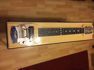 Vintage Fender 400 Pedal Steel Guitar In Cream, 1958-1962 W. Original Tweed Case