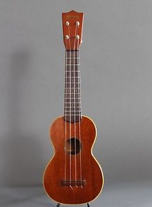 Vintage Martin Style 2 Mahogany Soprano Ukulele & Original Bag Uke 1940's 1950's