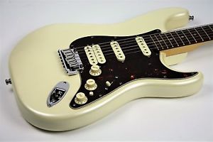 Fender American Deluxe Stratocaster HSS Olympic Pearl w/OHSC , Free Shipping