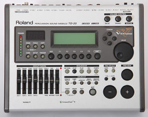 Roland TD-20 Kit De Batería Electrónica Módulo/Cerebro CASI NUEVO + 5 VEX