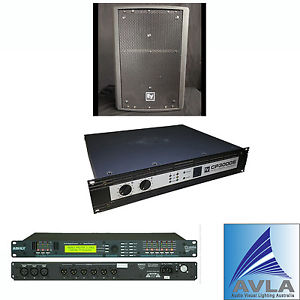 EV Monitor Package 6 x Xw12, 3 x EV CP3000S, 1 x Ashly Processor