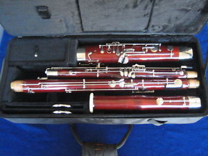 GOOD WENZEL SCHREIBER & SONS GERMAN BASSOON made for C.G. CONN (Elkhart)