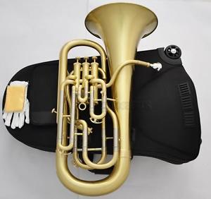 Professional Matt Brass Bb Compensating system Euphonium Horn Monel with case