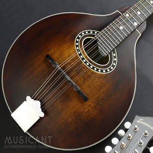 EASTMAN MD304 A-Style Mandoline, Ovales Schall-Loch, vollmassiv, Nitro-Lack