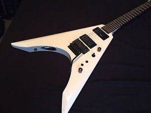 Fernandes, Flying V, White, Guitar, Musical Instrument