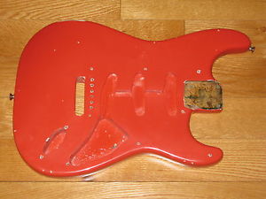 Original Pre CBS Fender Stratocaster 1957 1958 Fiesta Red Body