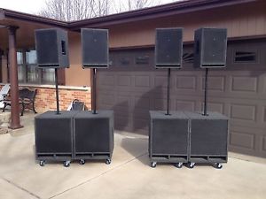 Eight Box Speaker System, Yamaha, Peavey, Eminence, Great Shape!!