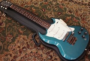 Free Shipping Used Gibson Vintage Melody MakerⅢ Pelham Blue 1967 Electric Guitar