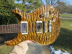 Prs Private Stock McCarty 58 BRAZILIAN NECK 14K Gold Birds KILLER QUILT  2012