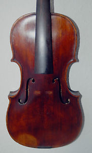 sehr alte Master 4/4 Violine, Geige, Brandstempel HOPF, barocker Halsansatz!