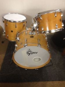 1950's Vintage Gretsch Drum Kit With 1980's Bass Drum. Charlie Watts Style!