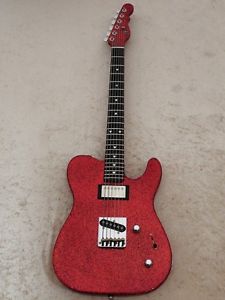 Free Shipping New G&L U.S.A. ASAT Chay Model Red Sparkle Electric Guitar