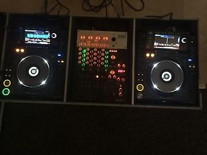 CDJ's 2000 nexus, korg mixer coffin bundle