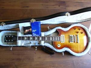 2013 GIBSON LES PAUL STANDARD PREMIUM PLUS ICED TEABURST BEAUTIFUL AAA FLAMETOP