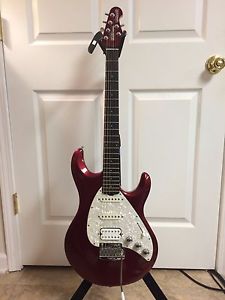 Music Man Silhouette Candy Apple Red with matching head stock & acoustic bridge!