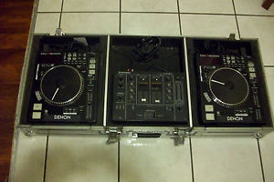 DENON DN-S5000 PIONEER DJM-300 COMBO WITH HARD CARRY CASE DJ EQUIPMENT