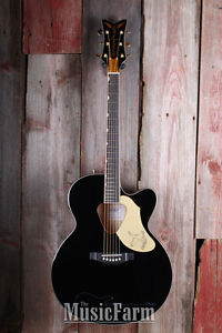 Gretsch G5022 CWFE Rancher Falcon Jumbo Cutaway Acoustic Electric Guitar Black