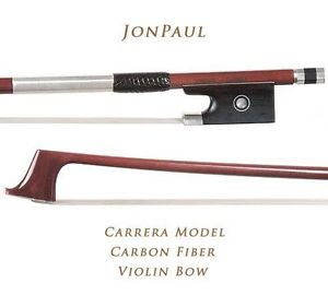 Violin Bow -JonPaul Carrera Model Silver-Mounted Carbon Fiber 4/4