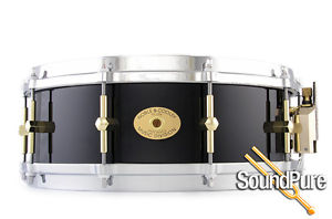 5x14 Noble & Cooley Classic SS Single Ply Solid Shell Maple Snare Drum -Black