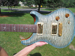Prs Private Stock Custom 22 Killer Glacier Blue Quilt Brazilian Neck 2009