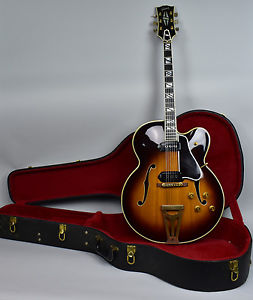 1956 Gibson Super 400CES Vintage Sunburst Hollowbody Guitar Player Cond. wHSC