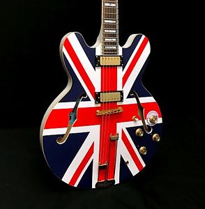 Epiphone Union Jack Sheraton Ltd Ed Semi-Hollowbody Electric Guitar w/ Case