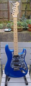 FENDER USA STRATOCASTER, SCN pups, S1 switching, Chrome Blue + Maple, 2004/5