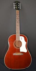 *Very good* Gibson LTD 1963 J-45 ADJ WR wine red acoustic guitar/hard case