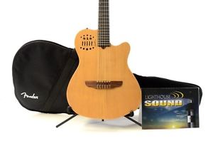 Godin ACS SA Nylon String Electric Guitar - Natural w/ Gig Bag - Synth Access