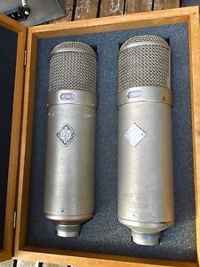 Vintage PAIR of 1959 Neumann U48 Microphones, U47