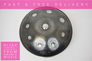 New Handpan, F Hijaz tuning with bag. None painted finish from Steeltone