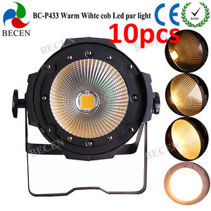 10pcs 100W warm white Led COB Par Light Aluminium for Club Stage Party lighting