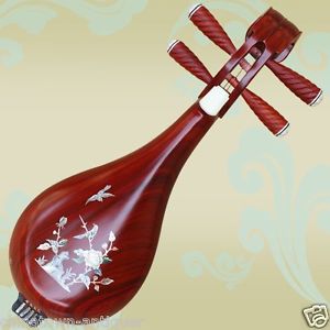 New Rosewood Liuqin, Chinese Soprano Pipa Lute Guitar Musical Instrument #4033