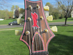 Prs Private Stock  Rare Starla Macassar Ebony Faded Fire Red Bigsby Knaggs 2008