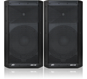 TWO PEAVEY DARK MATTER 112 POWERED SPKRS 1000 WATTS EA  DM112 DM-112 DM 112